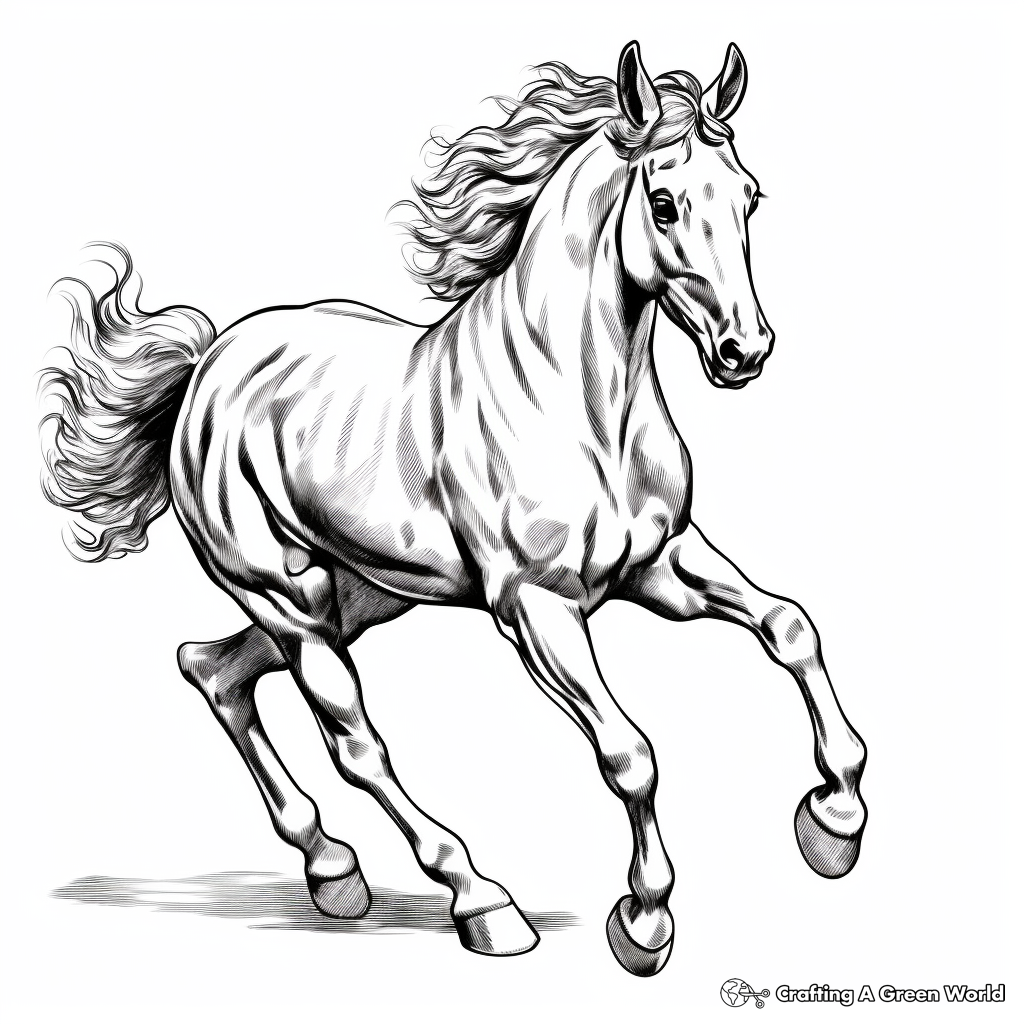 Secretariat coloring pages