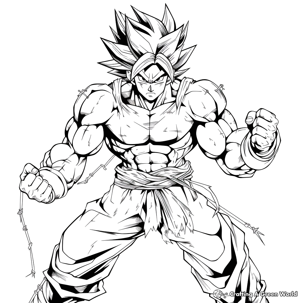 Goku coloring pages