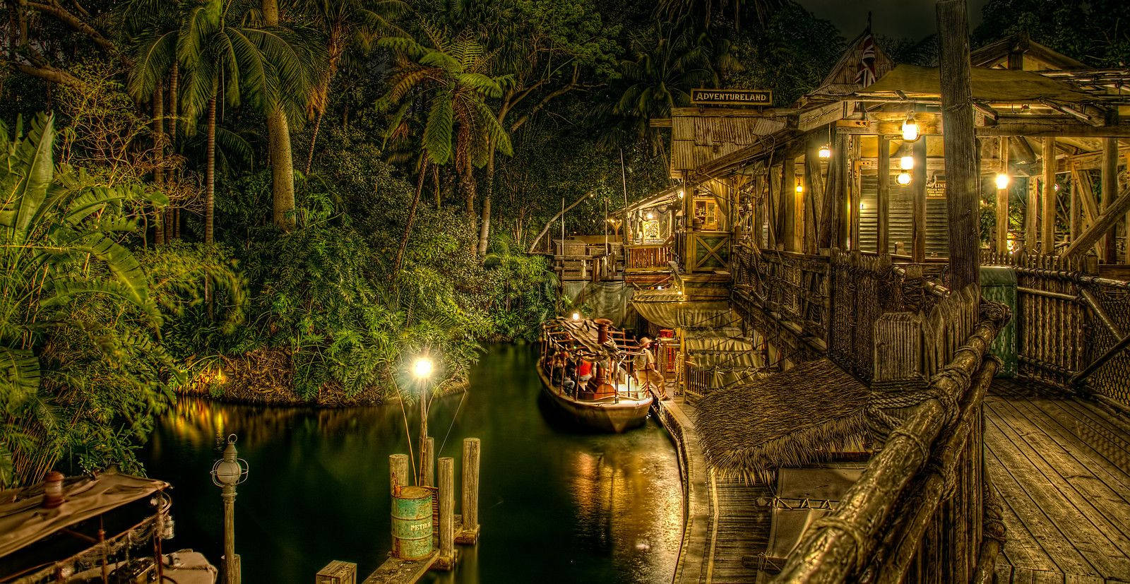 Download jungle cruise at night wallpaper