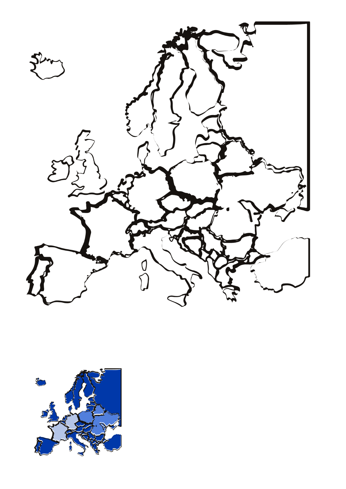 Free europe map clipart