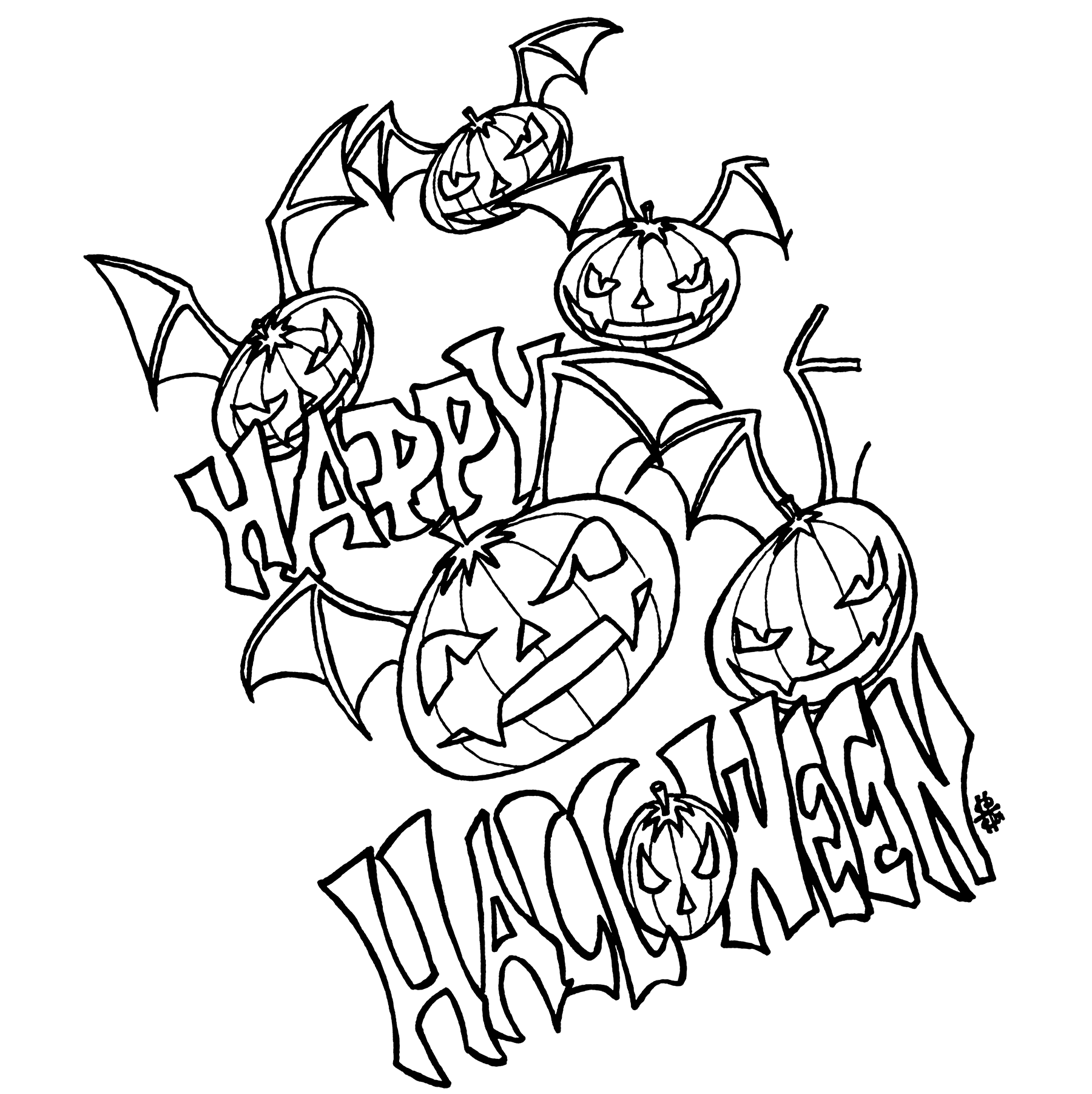 Halloween coloring pages