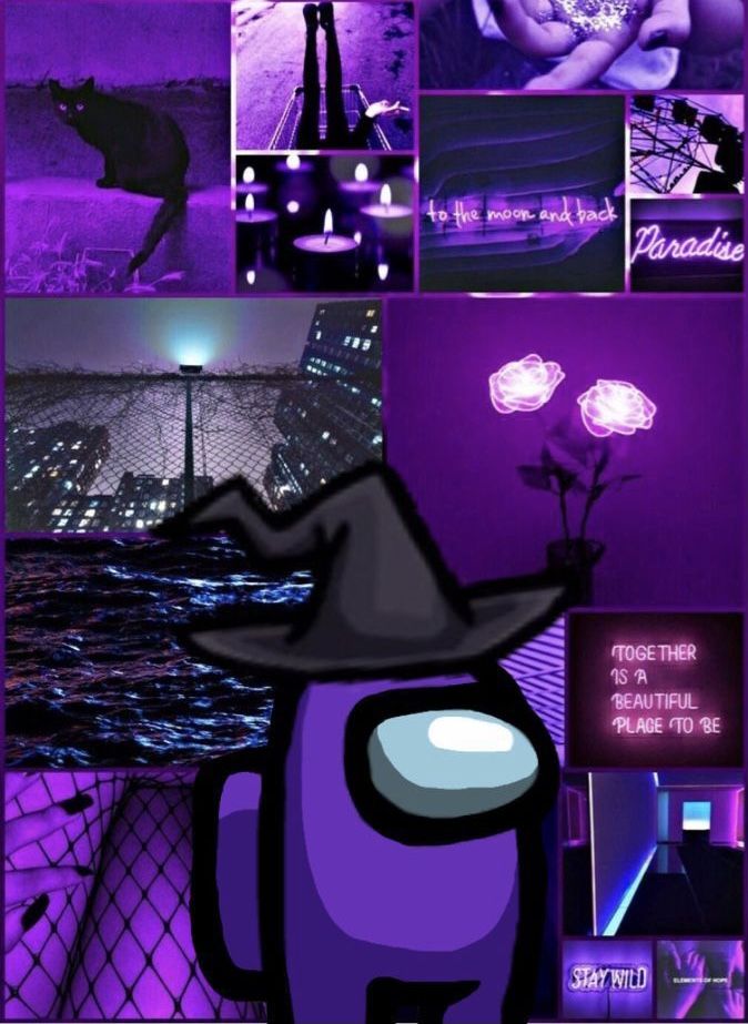 Purple aesthetic among us