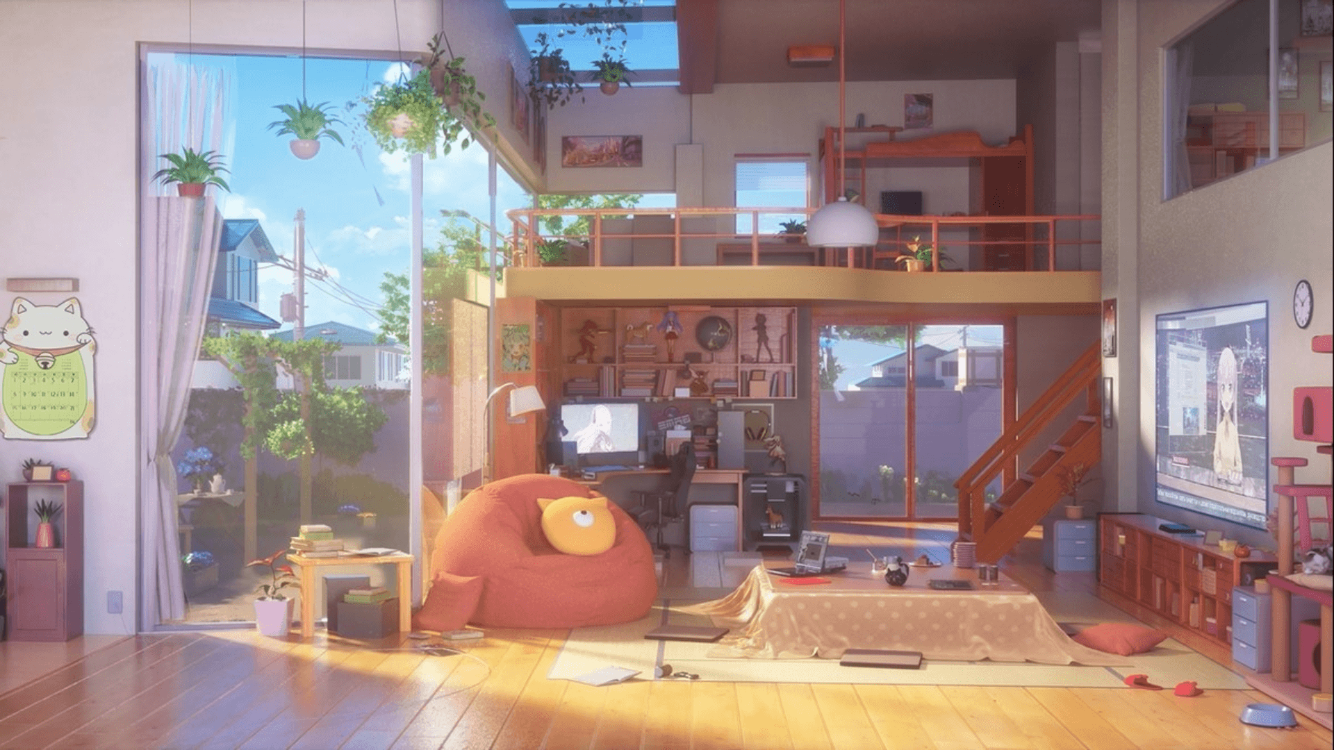 Aesthetic anime room hd wallpapers