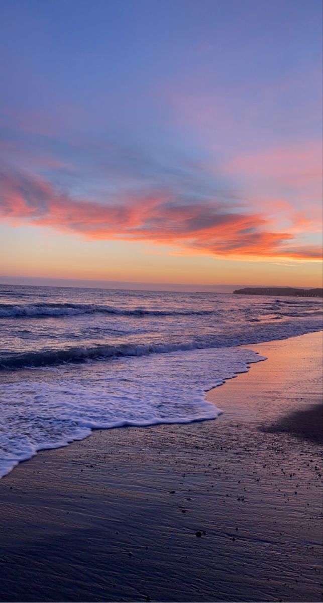 Free Happy Pink Beach Sunset Image: Stunning Photography