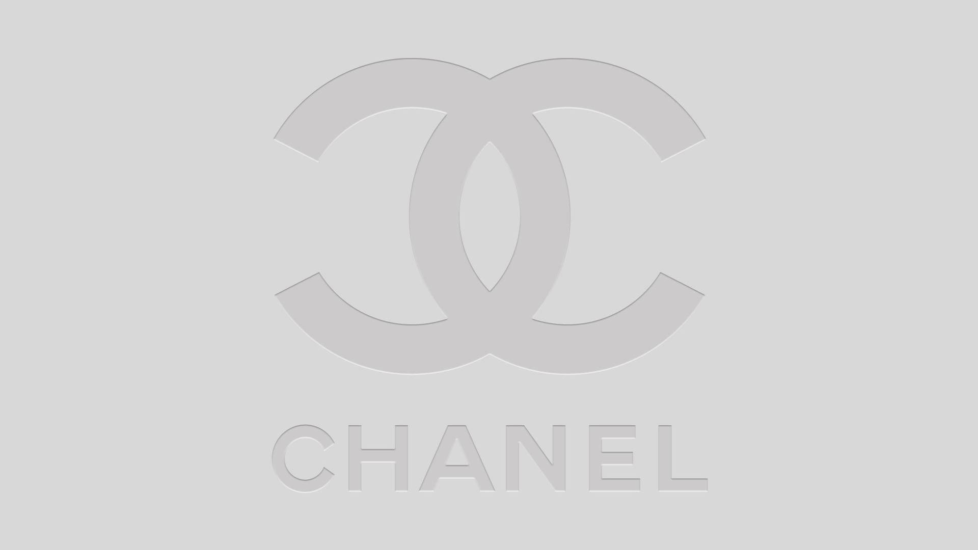 Download gray aesthetic chanel logo wallpaper