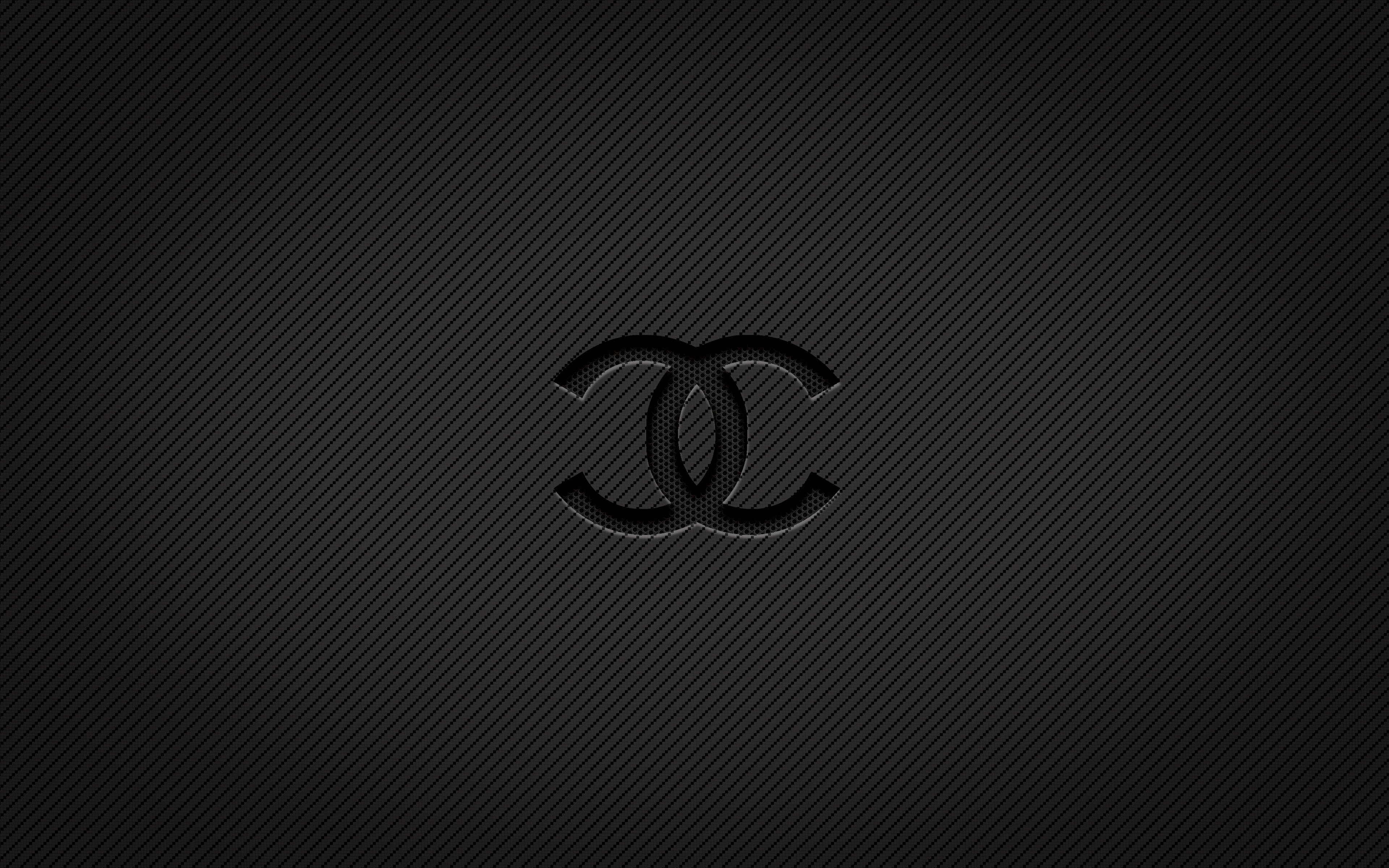 Download black aesthetic chanel logo wallpaper