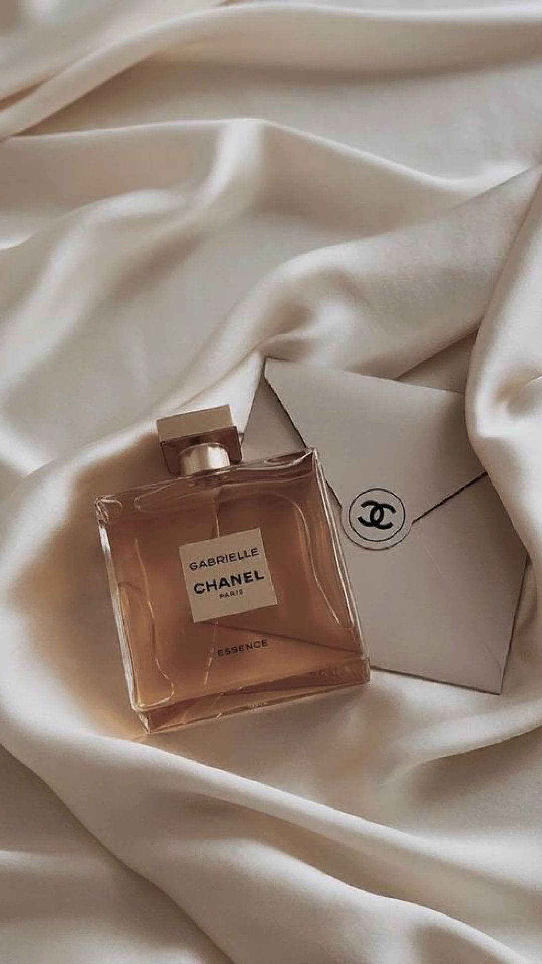 Beige wallpaper photo chanel perfume aesthetic