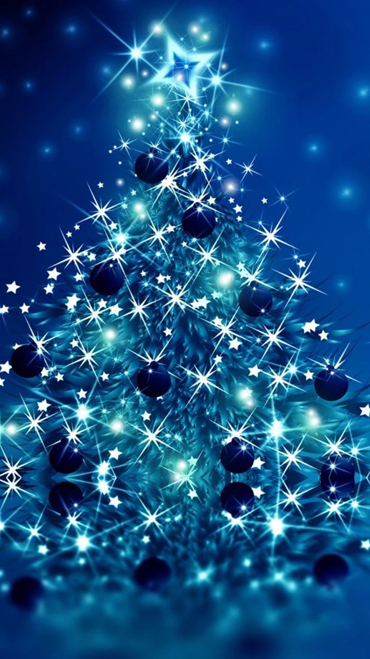 Blue christmas iphone wallpapers