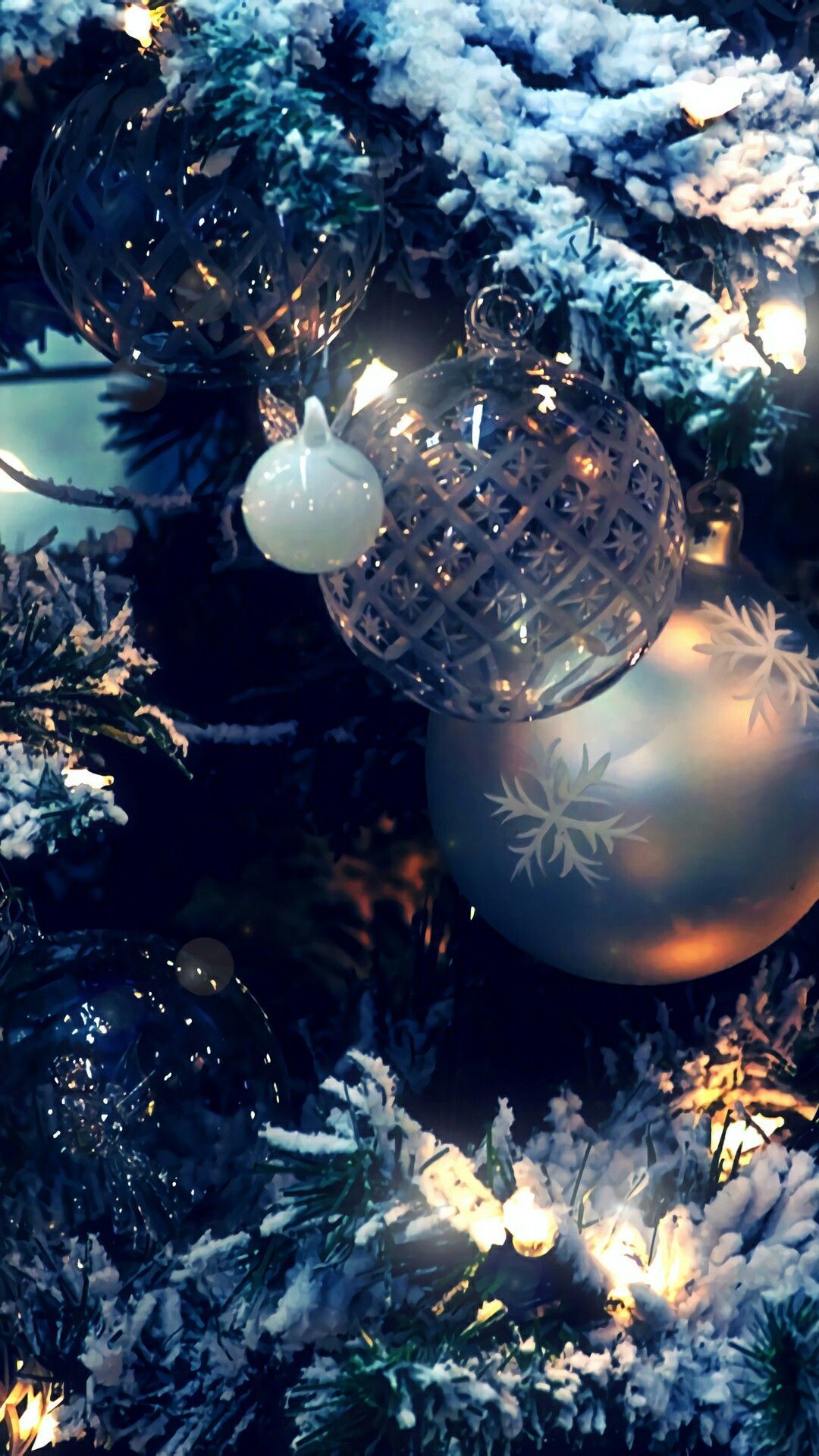 Blue christmas aesthetic wallpapers