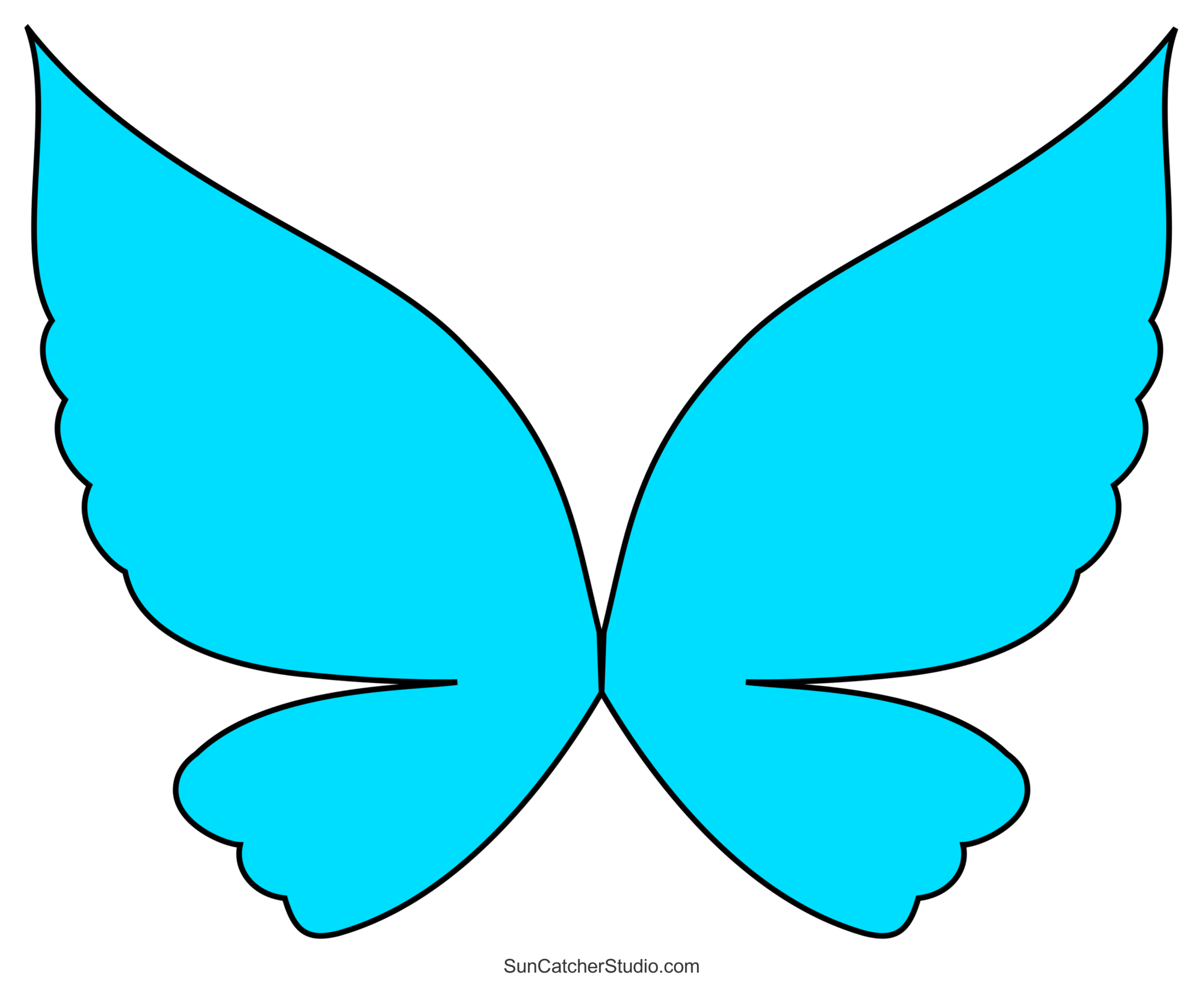 Butterfly svg files printable templates patterns clipart â diy projects patterns monograms designs templates