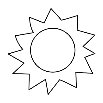 Page sunshine outline images