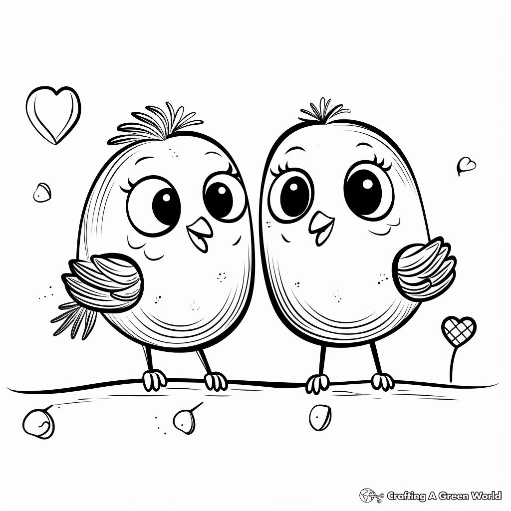 Engagement coloring pages