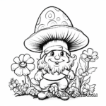 Spring gnome coloring pages