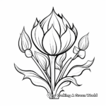 Tulip coloring pages