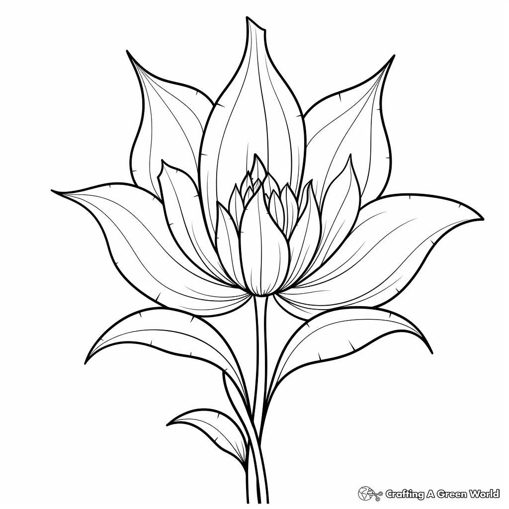 Tulip coloring pages