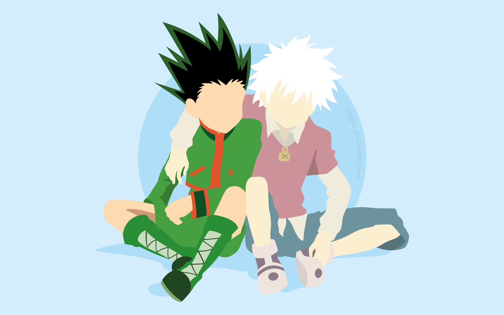 Gon freecss and killua zoldyck hunter x hunter by dingier anime hunter anime hunter x hunter