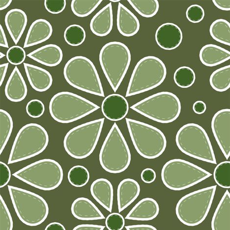 Olive green retro flowers fabric sage green walls sage green wallpaper green wallpaper