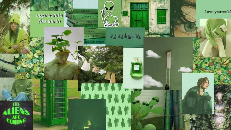 Green puter screensaver chromebook green aesthetic plant background goblin aesthetic