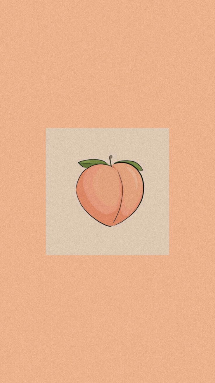 Peaches Illustration And Peach Cute Pastel Peach Aesthetic HD Phone ...