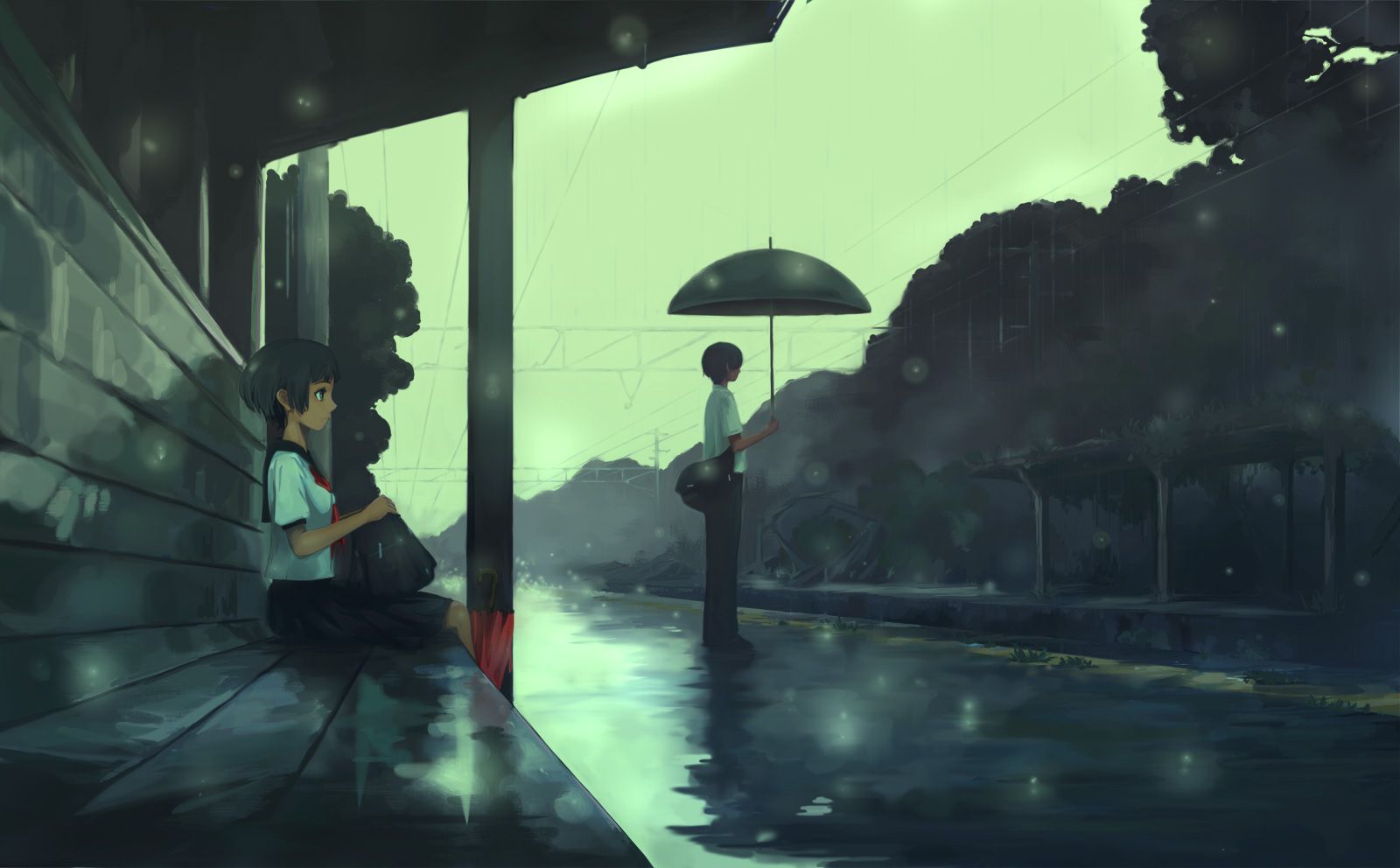 Rainy day graphic wallpaper hd anime wallpapers anime wallpaper