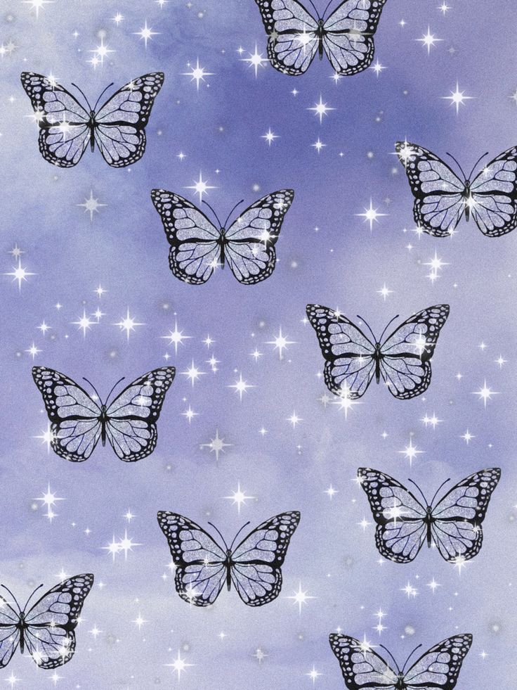 light purple butterfly background