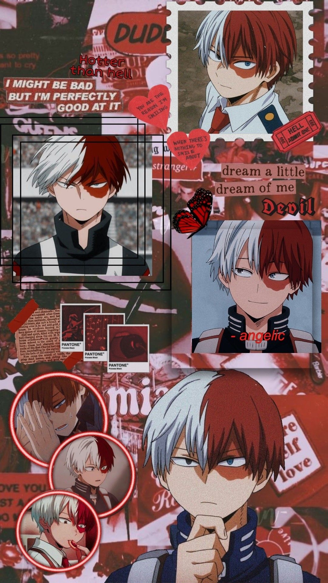 Todoroki shoto aesthetic wallpaper personagens de anime animes wallpapers wallpapers bonitos