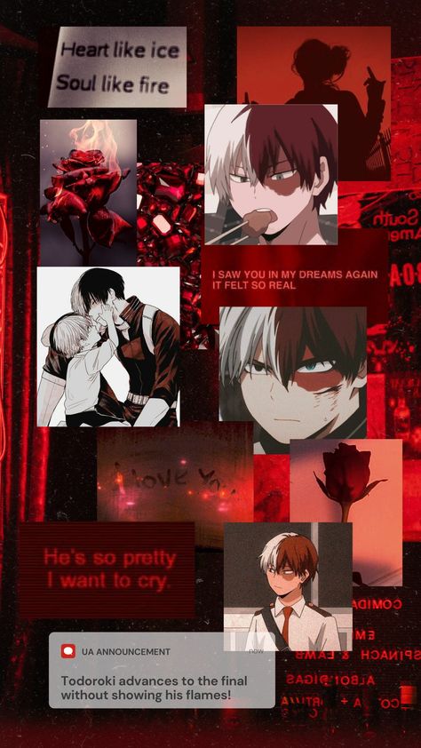 Todoroki wallpaper red aesthetic dark red wallpaper blue anime red aesthetic