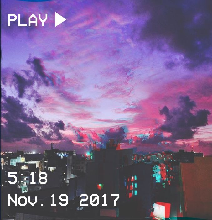 M o o n v e i n s sky vhs aesthetic purple pink city sky aesthetic aesthetic wallpapers purple aesthetic