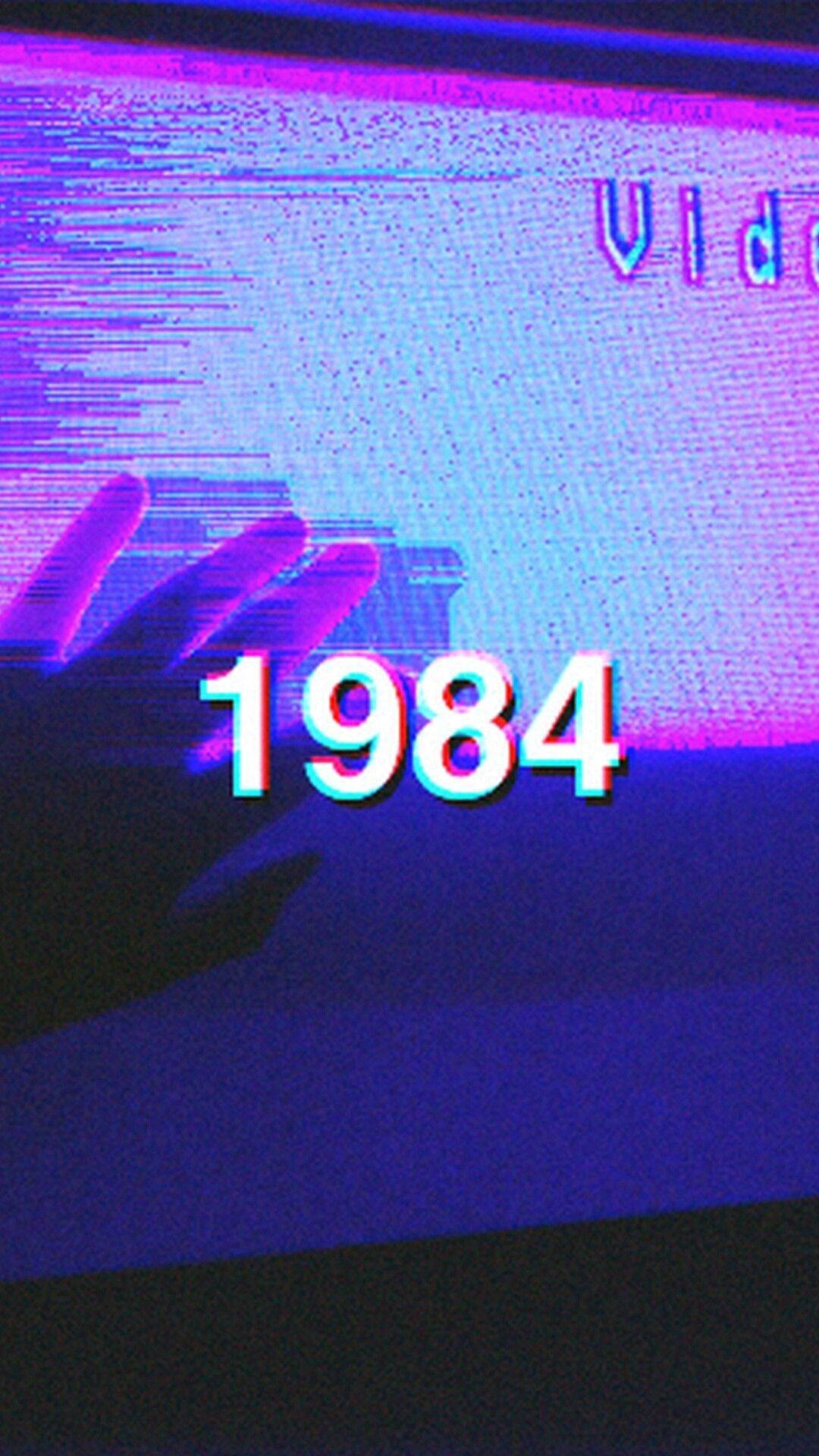 Download aesthetic retro vhs glitch wallpaper