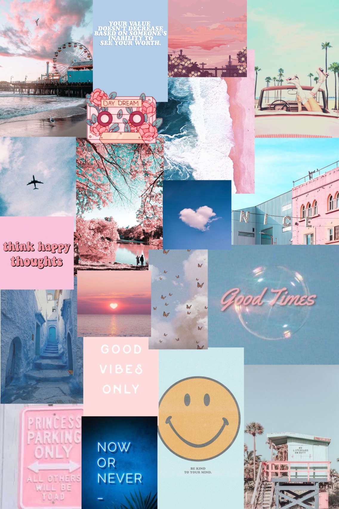 I hope you enjoy this wallpaper i made aesthetic pinkandblue pink blue llage wallpaper madebyjade