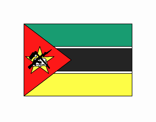 Colored page mozambique painted by user not registered