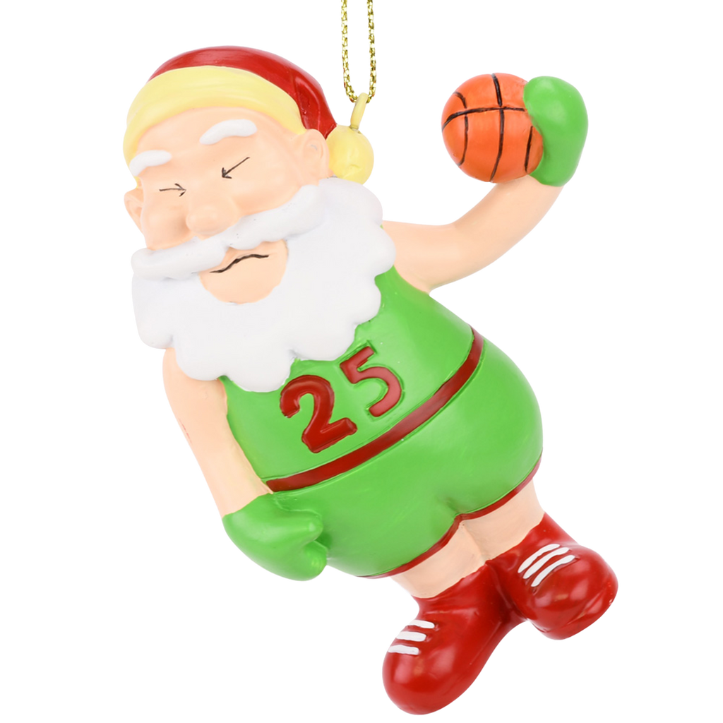 Air santaâ basketball christmas ornament tree buddees