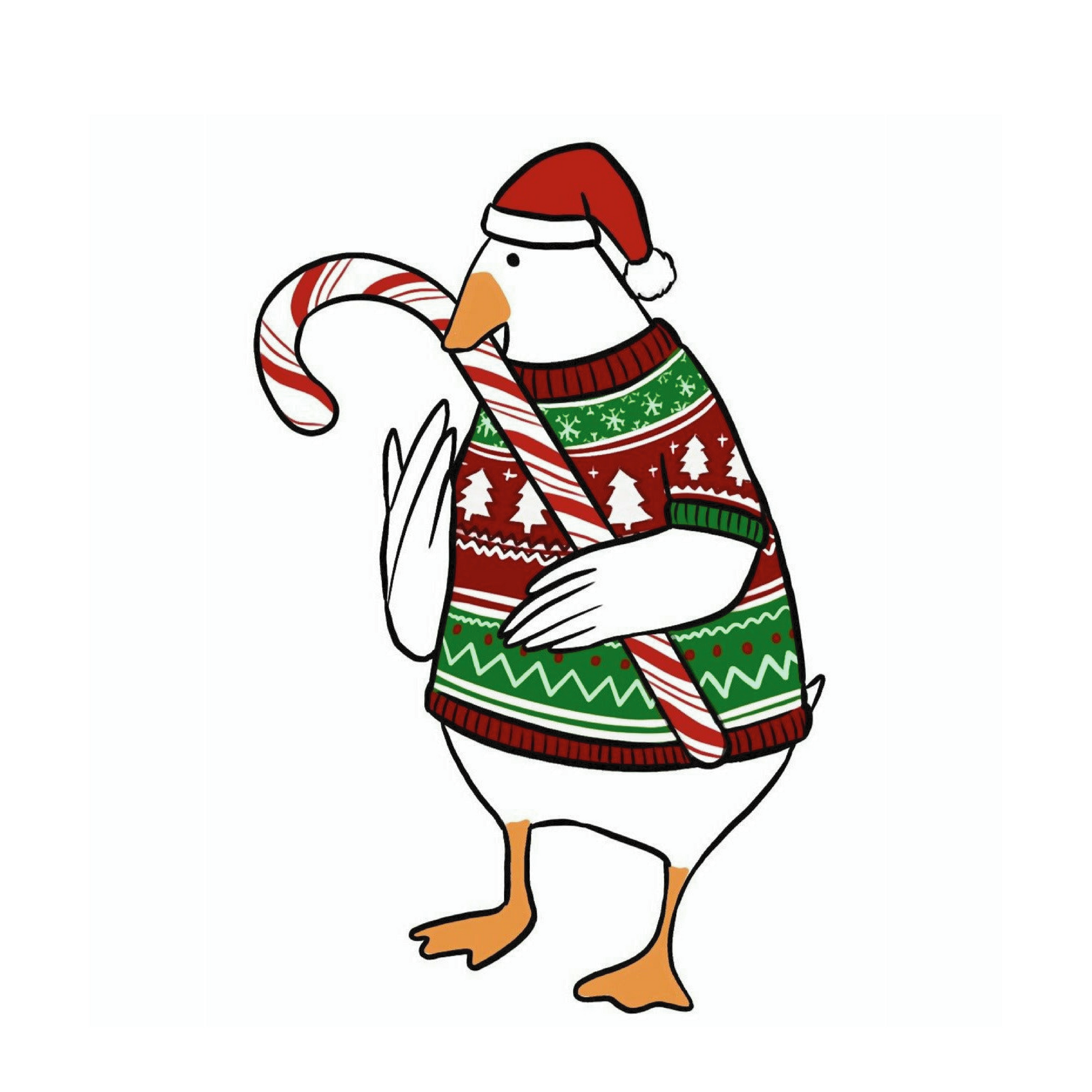 Christmas sweater duck â