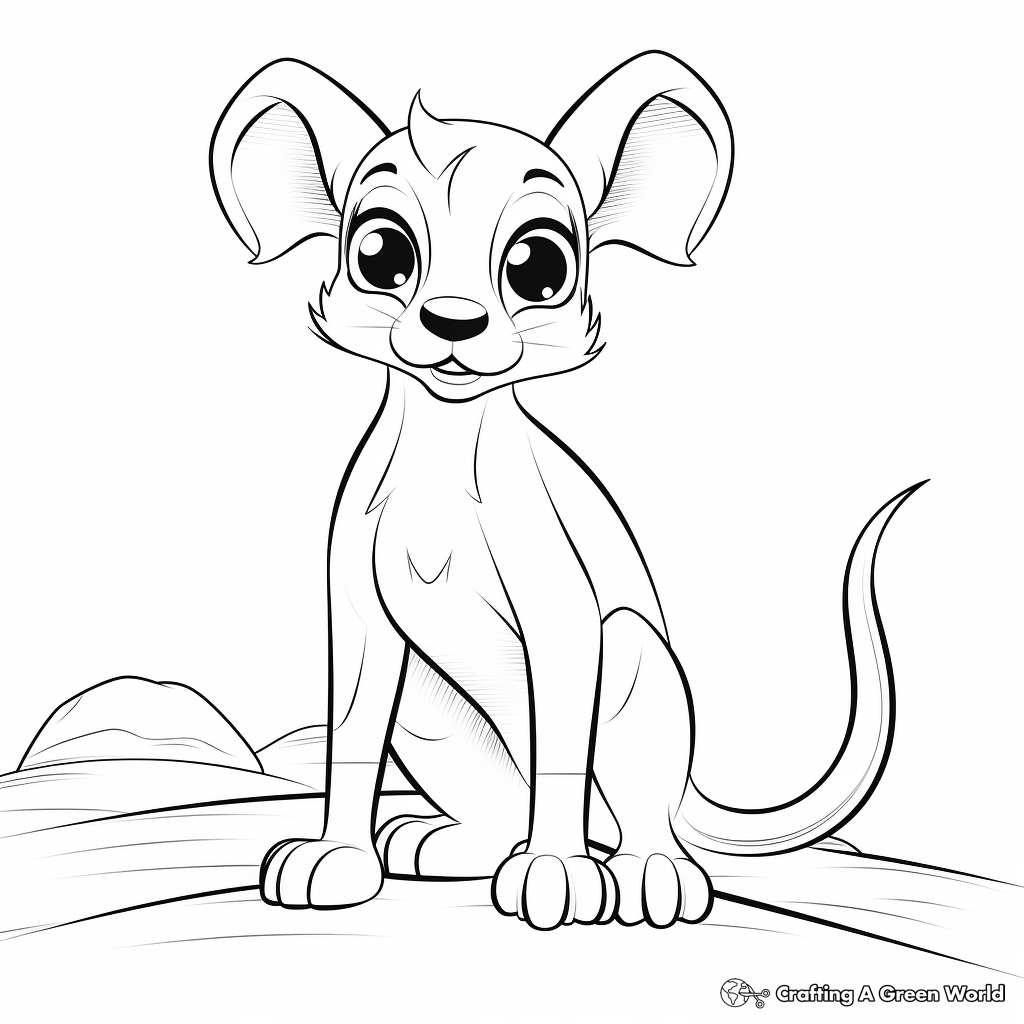 Kangaroo rat coloring pages