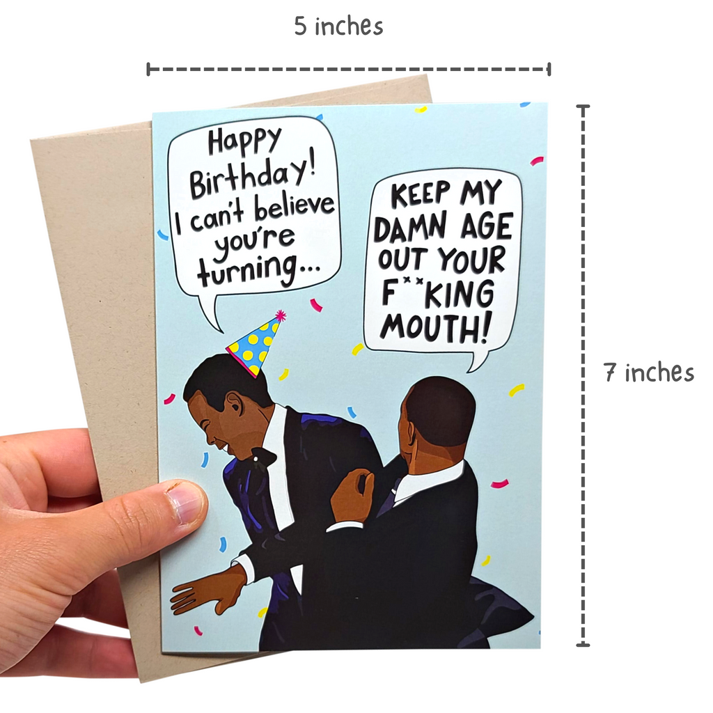 Funny will smith slap birthday card out your mouth