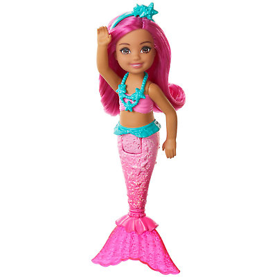 Barbie dreamtopia chelsea pink mermaid doll gjj