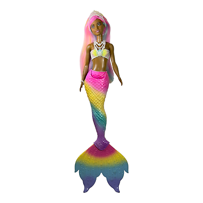 Barbie dreamtopia rainbow magic mermaid doll w rainbow hair and color change