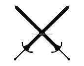 Swords svg crossed sword clipart sword logo design cutting