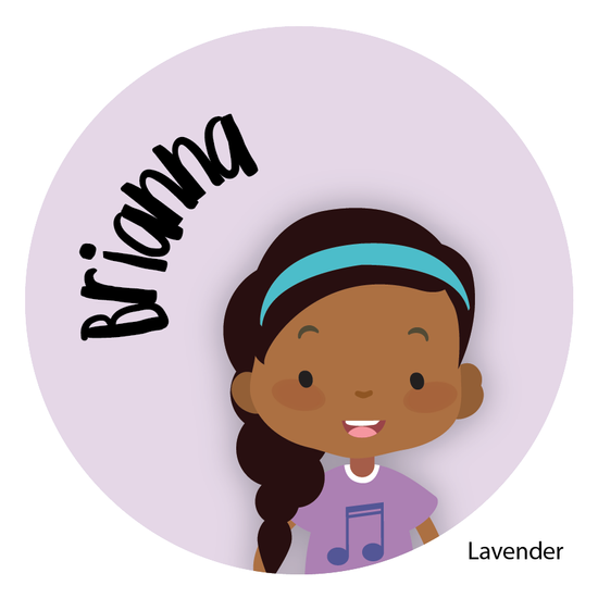 Girls personalized childrens stickers african american â paper cute ink