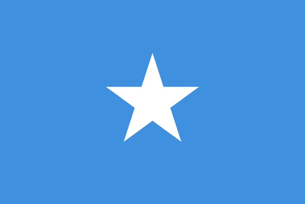 Somalia flag map and meaning