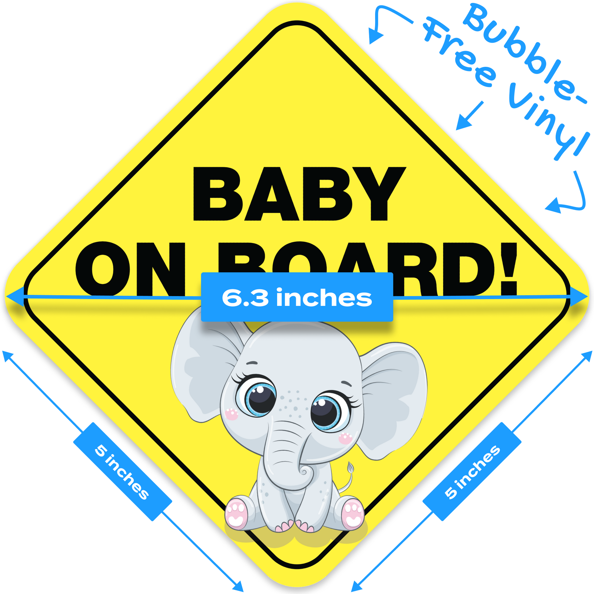 Baby on board stickers