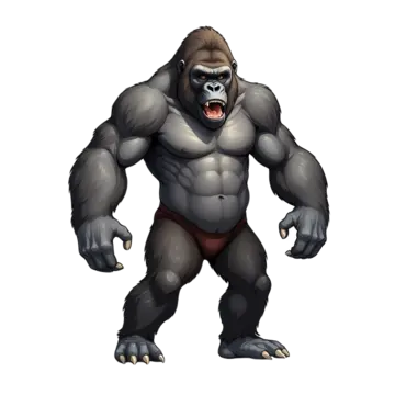 Gorilla cartoon png transparent images free download vector files