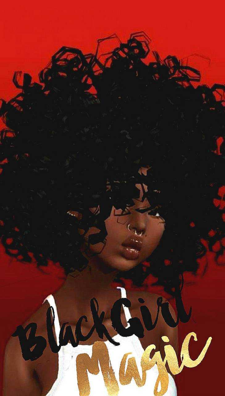 Black woman with afro wallpapers