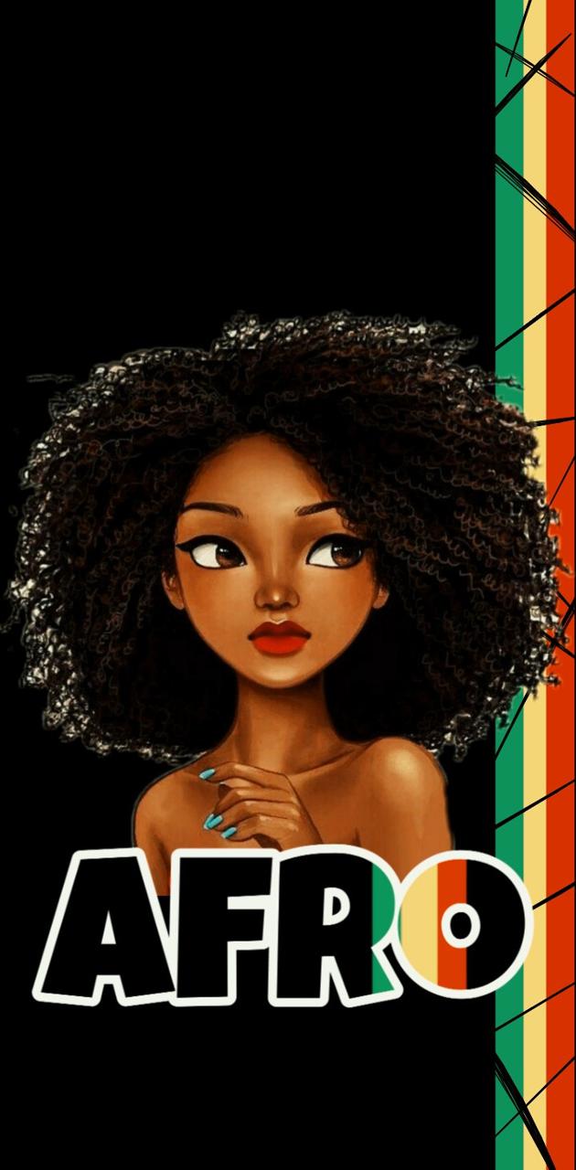 Afro girl wallpaper by gsdaya