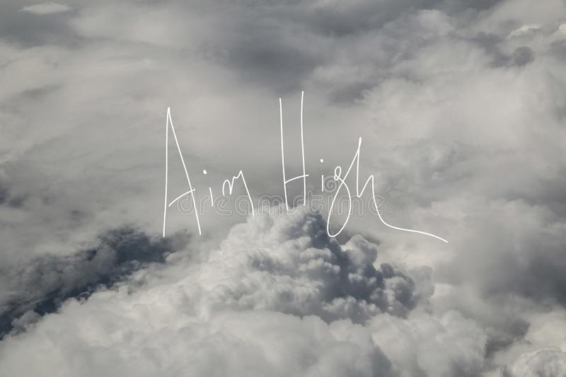 Aim high stock photos