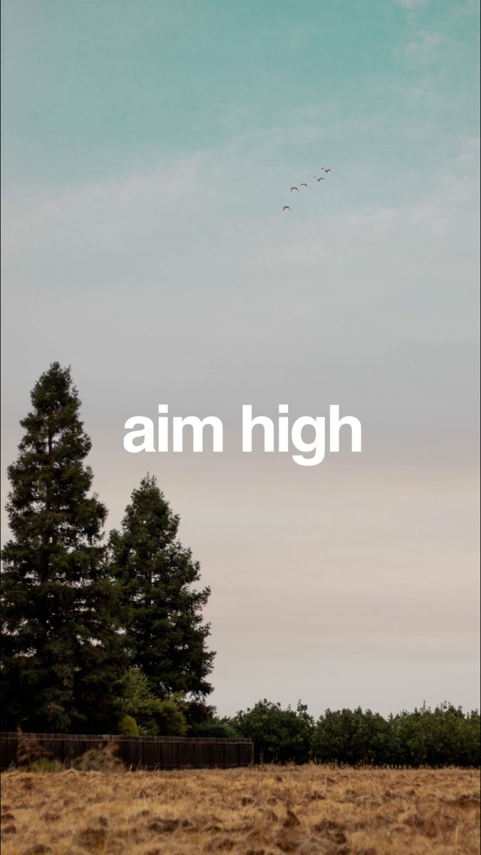 Aim high inspirational phone wallpaper phone backgrounds background