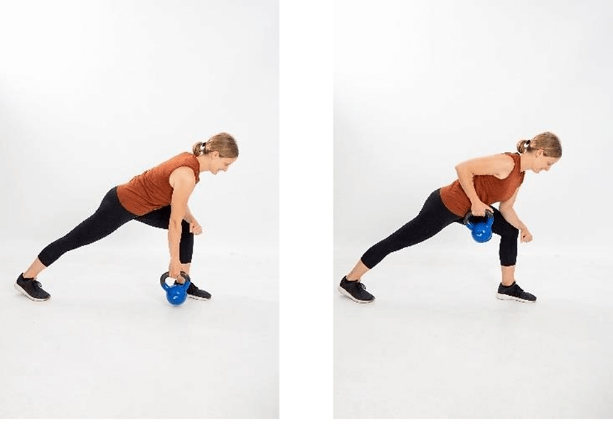 Minute quick total body kettlebell workout