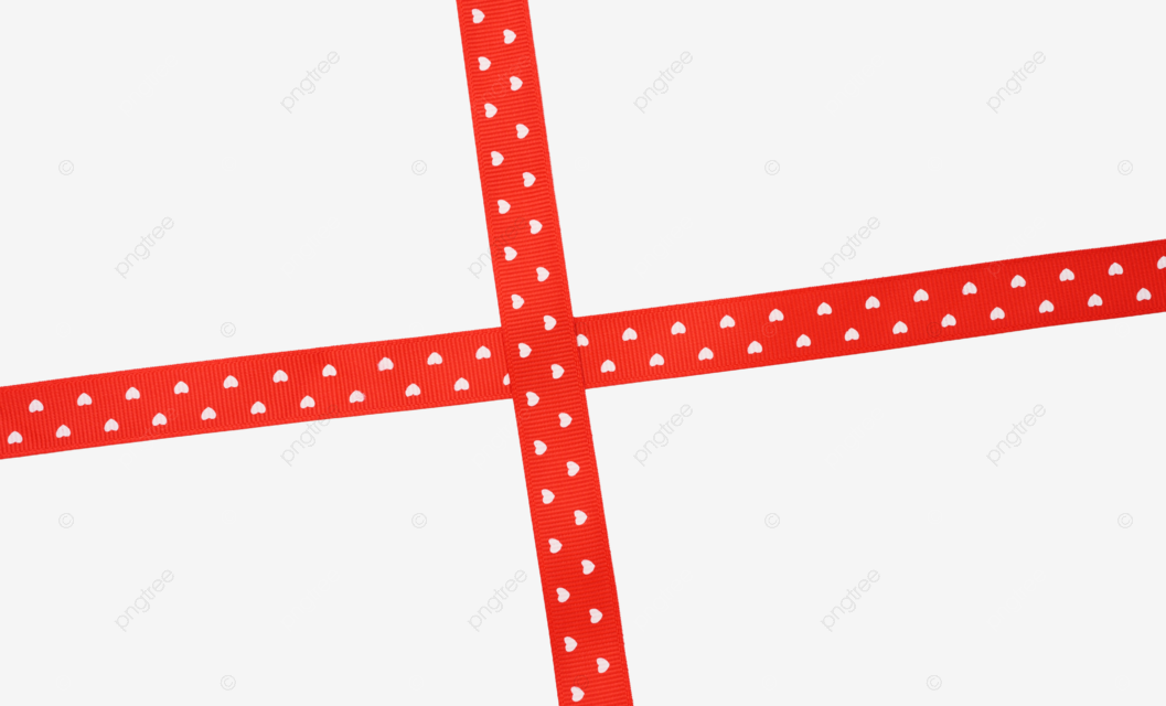 Crossshaped red satin ribbon on a white holiday festive nobody png transparent image and clipart for free download