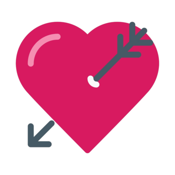 D heart pierced with an arrow icon cupid love concept valentine s day heart love valentine png transparent clipart image and psd file for free download