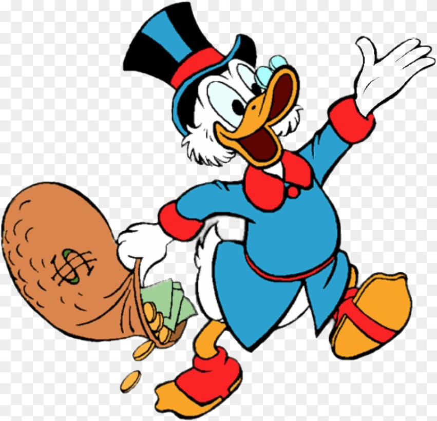 Scrooge mcduck png file scrooge mcduck money bag free transparent png image